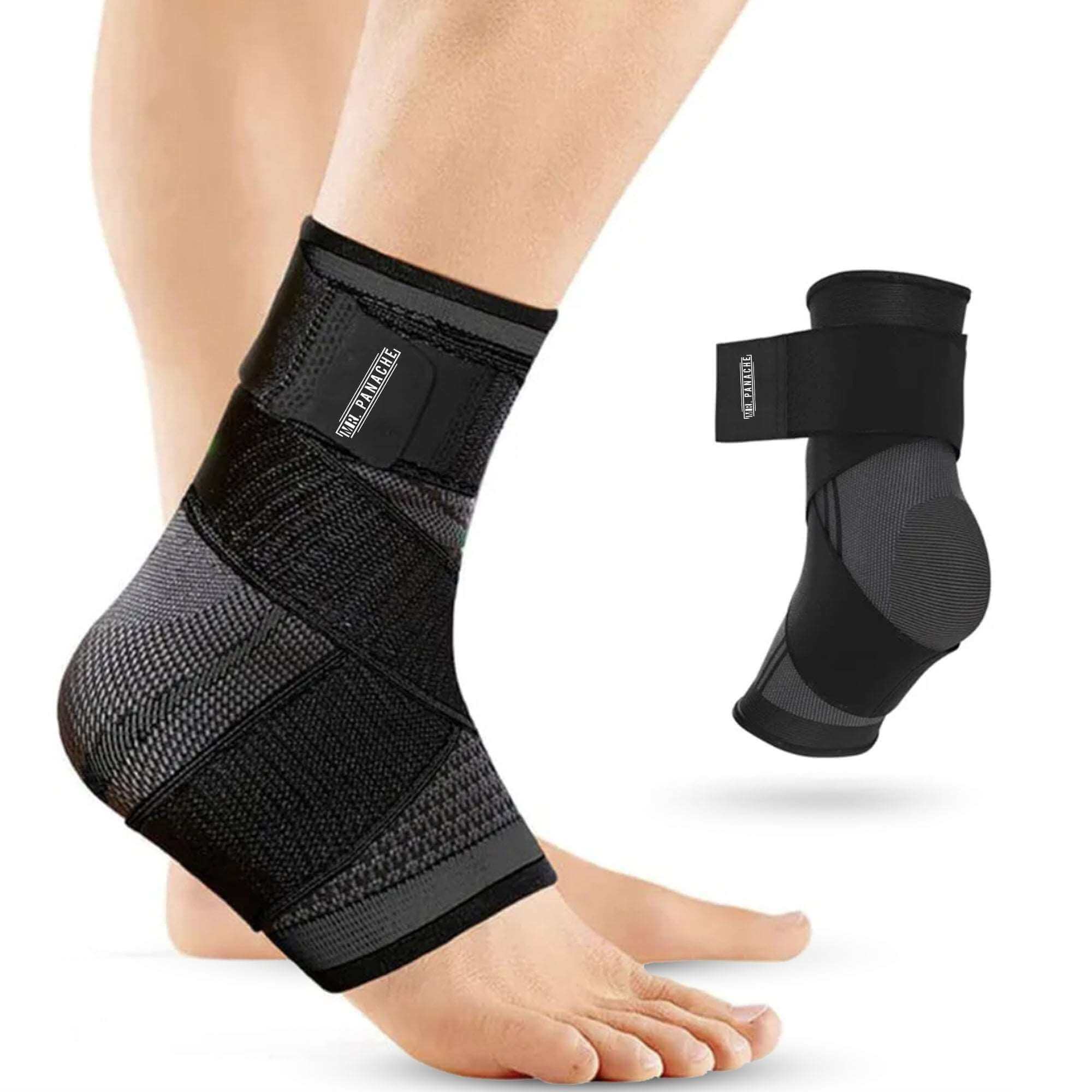 MR.PANACHE Enkelbrace biedt verstelbare compressie en stijlvol design voor optimale enkelondersteuning en comfort bij dagelijks gebruik.